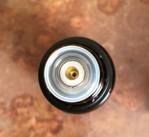 plastic inner dropper of Gurunanda essential oil bottle, neversaydiebeauty.com