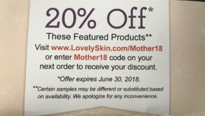 LovelySkin.com 20% off discount code for Mother's Day 2018, neversaydiebeauty.com