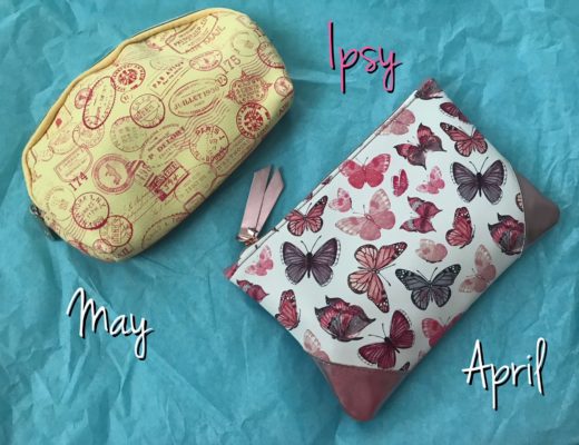 April and May 2018 Ipsy makeup bags, neversaydiebeauty.com