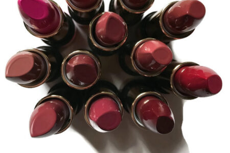 cluster of open tubes of Jesse's Girl Lipstick 18, neversaydiebeauty.com