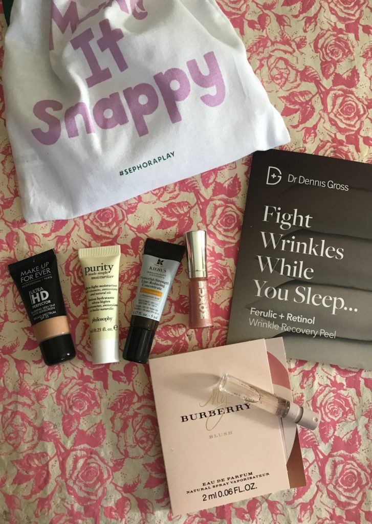 contents of my Sephora Play bag for April 2018, neversaydiebeauty.com