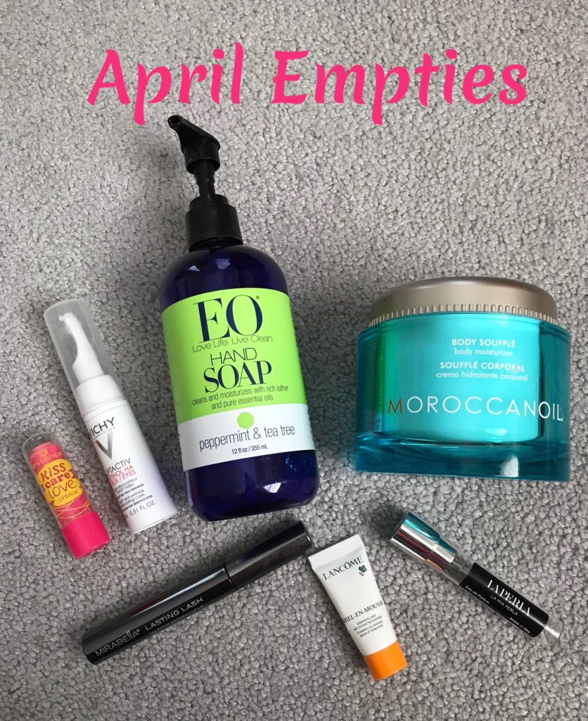 April 2018 beauty products I finished up, neversaydiebeauty.com