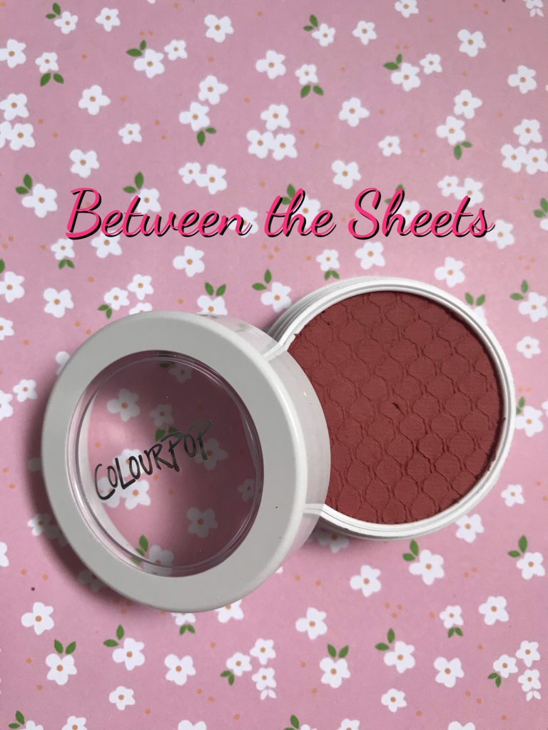 ColourPop Super Shock Blush, shade Between the Sheets, open to show the plum colored shade, neversaydiebeauty.com