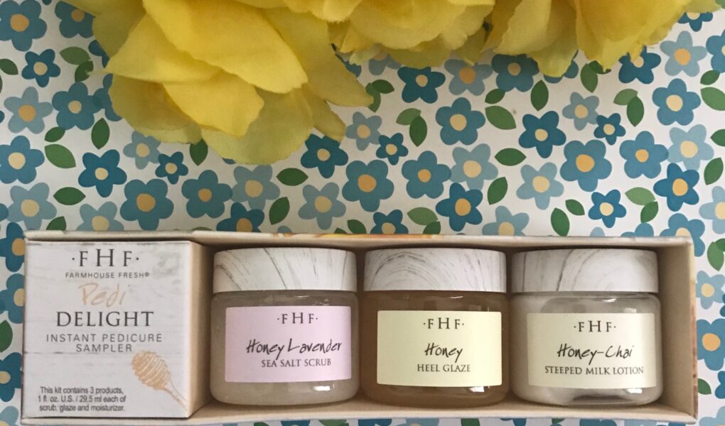 Farmhouse Fresh Instant Pedicure Sampler: 3 mini jars in a presentation box, neversaydiebeauty.com