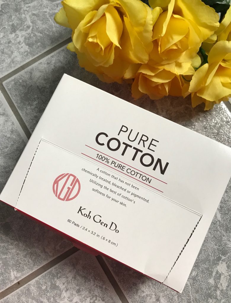 Koh Gen Do Pure Cotton Pads box, neversaydiebeauty.com