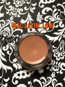 MAC Paint Pot open, shade Layin' Low a browned peach, neversaydiebeauty.com