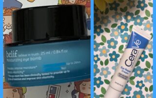 Belif Moisturizing Eye Bomb & Cerave Eye Repair Cream