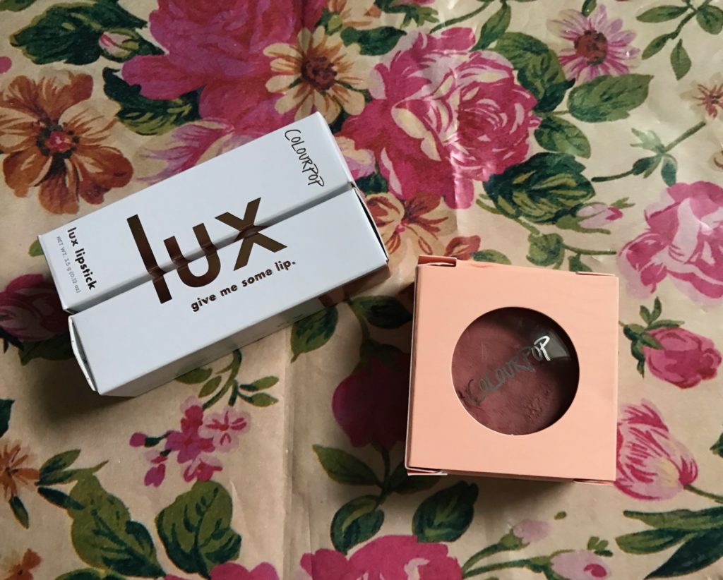 ColourPop Lux Lipsticks and Super Shock Blush boxes, neversaydiebeauty.com