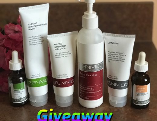 giveaway of 6 different Zenmed skincare products, neversaydiebeauty.com