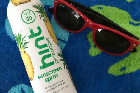 Hint Pineapple Sunscreen Spray SPF 30, neversaydiebeauty.com