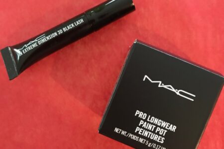 my MAC purchase: Paint Pot and mascara sample, neversaydiebeauty.com