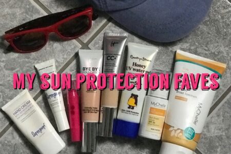 favorite sun protection products: sunscreens, makeup with sunscreen, apparel with SPF, neversaydiebeauty.com