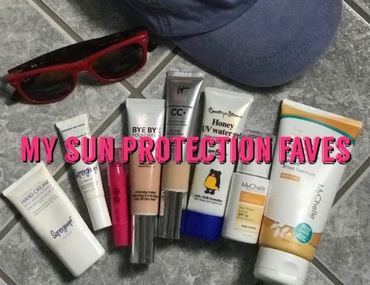 favorite sun protection products: sunscreens, makeup with sunscreen, apparel with SPF, neversaydiebeauty.com