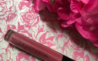 Anastasia Beverly Hills Lip Gloss tube of shade Metallic Rose, neversaydiebeauty.com