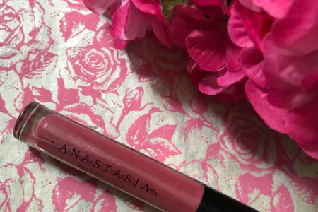 Anastasia Beverly Hills Lip Gloss tube of shade Metallic Rose, neversaydiebeauty.com