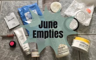 photo of beauty products I used up in June, neversaydiebeauty.com