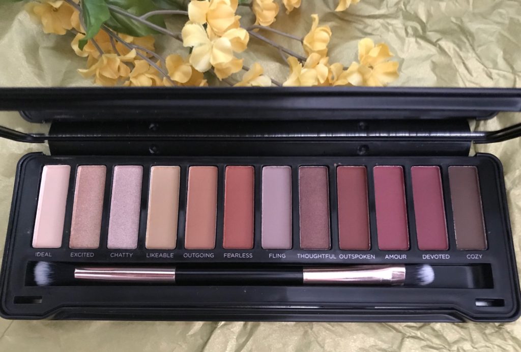 Profusion Cosmetics Amber Eyes shadow palette open to show the shades, neversaydiebeauty.com