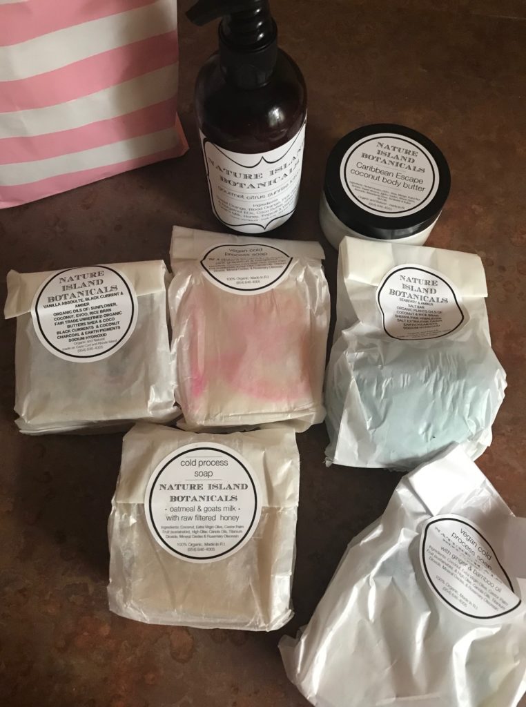 handmade soaps and lotions from Nature Island Botanicals, neversaydiebeauty.com