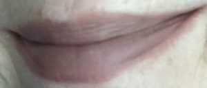 lip swatch of River Clay, a brown-grey shade, of GrandeLips HydraPlump Liquid Lipstick, neversaydiebeauty.com