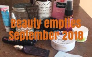 empty beauty products from September 2018, neversaydiebeauty.com