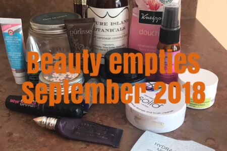 empty beauty products from September 2018, neversaydiebeauty.com