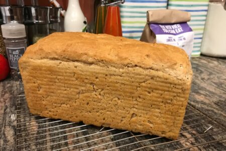 whole wheat home baked loaf of bread, neversaydiebeauty.com