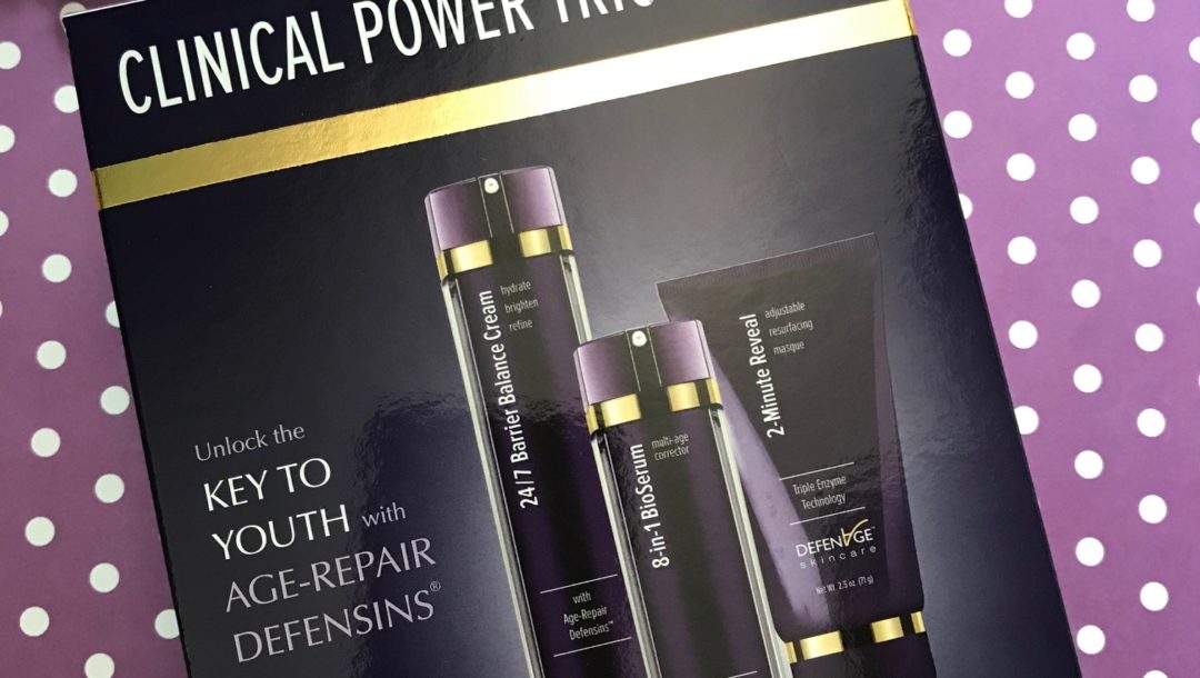 DefenAge Clinical Power Trio outer packaging, neversaydiebeauty.com