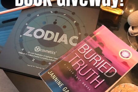 Beauty & A Book giveaway from Fashion Flash w Buried Truth mystery and Zodiac Eyeshadow palette from BH Cosmetics, neversaydiebeauty.com