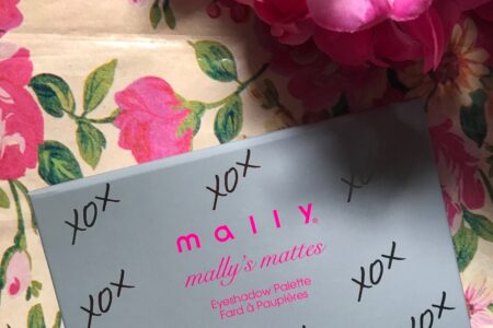 Mally's Mattes Eyeshadow Palette, sturdy grey cardboard with the name in pink, neversaydiebeauty.com