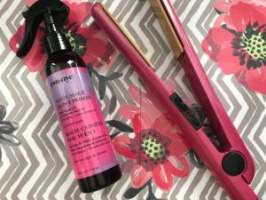 eva•nyc Mane Magic 10-in-1 Primer spray bottle and flat iron, neversaydiebeauty.com