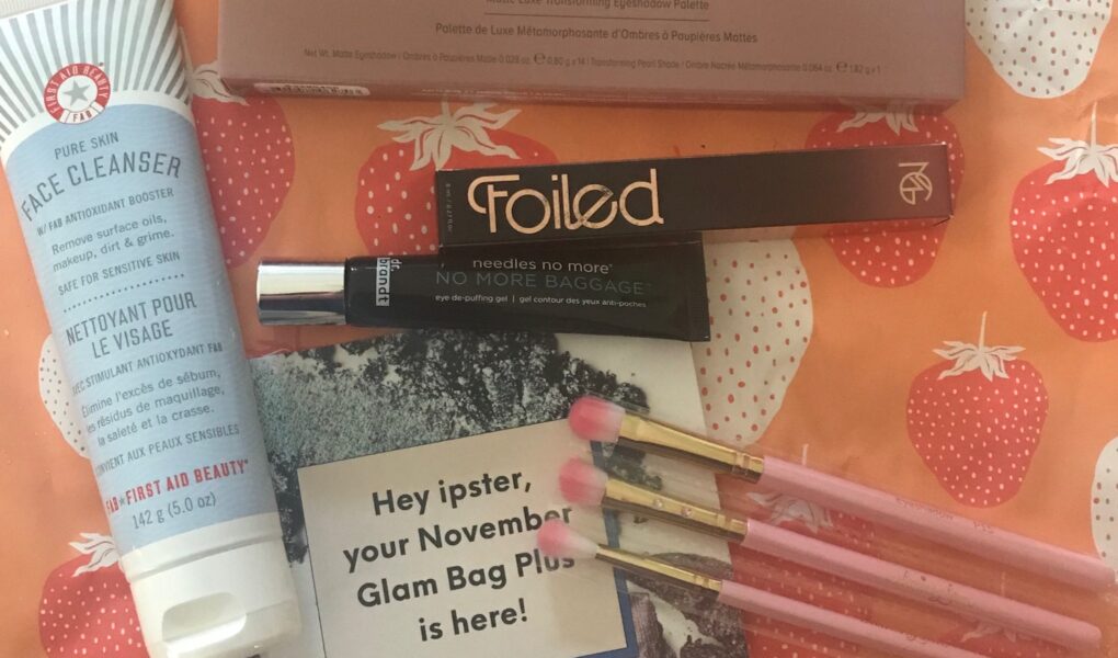 contents of my November 2018 Ipsy Glam Bag Plus, neversaydiebeauty.com