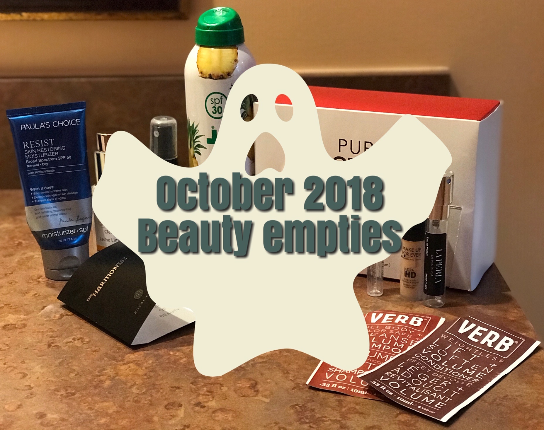 October 2018 empty beauty products, neversaydiebeauty.com