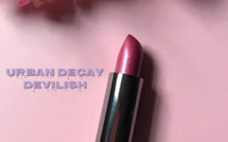 Urban Decay Vice Lipstick bullet in pink metallized shade, Devilish, neversaydiebeauty.com