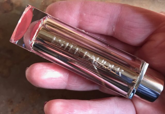 gold and clear case for the Estee Lauder Pure Color Love Lipstick, neversaydiebeauty.com