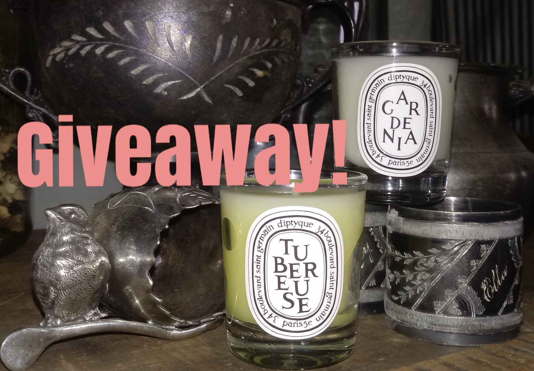 giveaway of 2 Diptyque candles, neversaydiebeauty.com