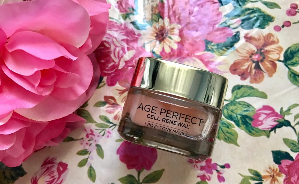 jar of L'Oreal Age Perfect Rosy Tone Mask, neversaydiebeauty.com