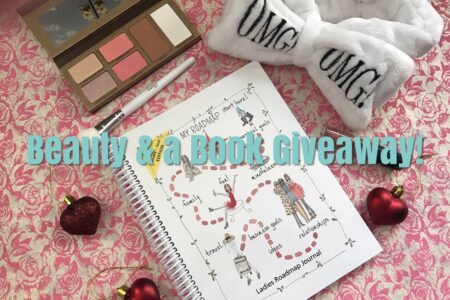 Beauty & A Book giveaway with prize items, neversaydiebeauty.com