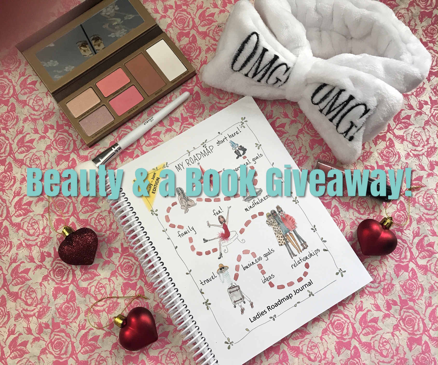 Beauty & A Book giveaway with prize items, neversaydiebeauty.com