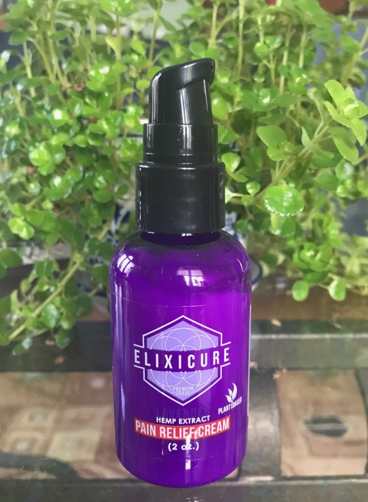 Elixicure Pain Relief Cream in Lavender scent, neversaydiebeauty.com