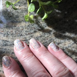 Glam Polish Heffalumps And Woozles nail polish on my nails in sunlight, 2 coats, neversaydiebeauty.com