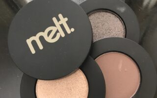 Melt Cosmetics Gun Metal eyeshadow stack open to show the shades, neversaydiebeauty.com