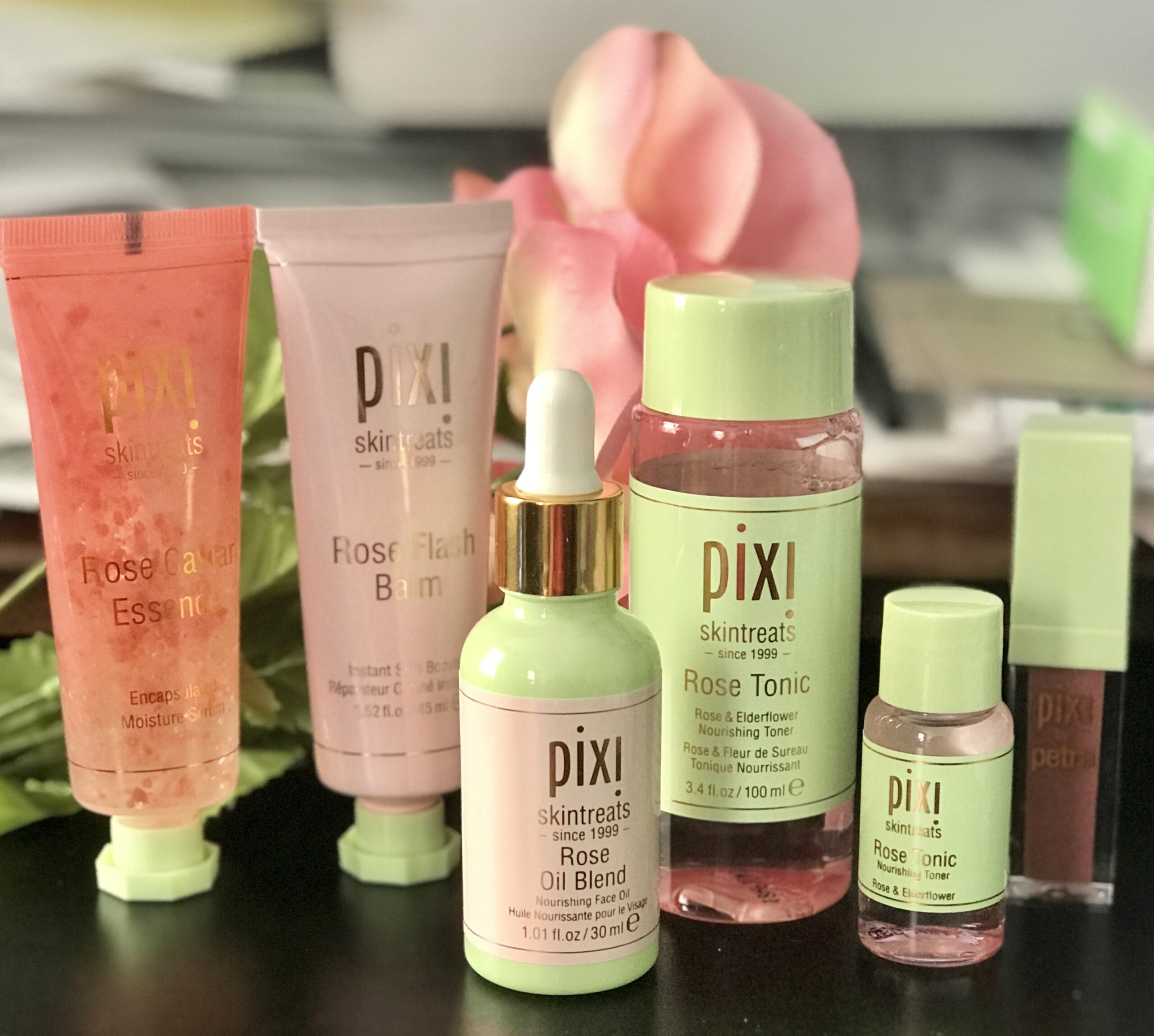 Pixi Skintreats rose products, neversaydiebeauty.com