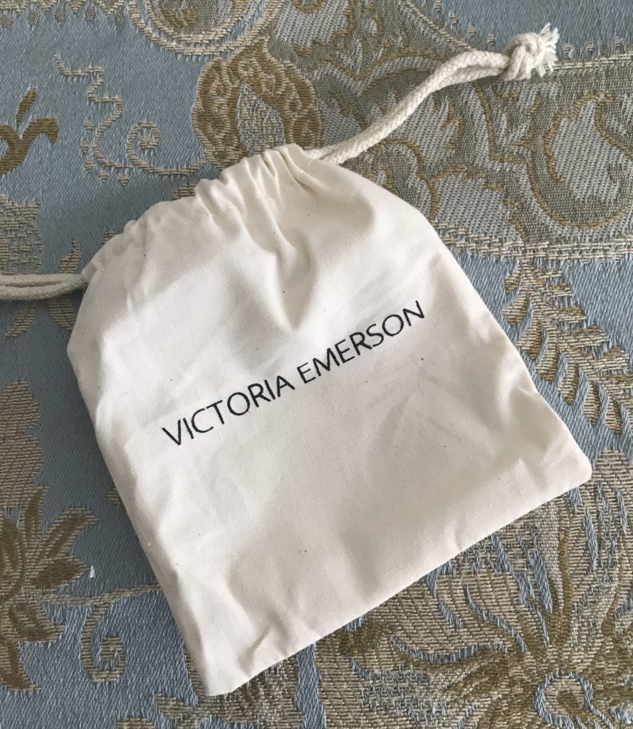Victoria Emerson cotton drawstring pouch, neversaydiebeauty.com