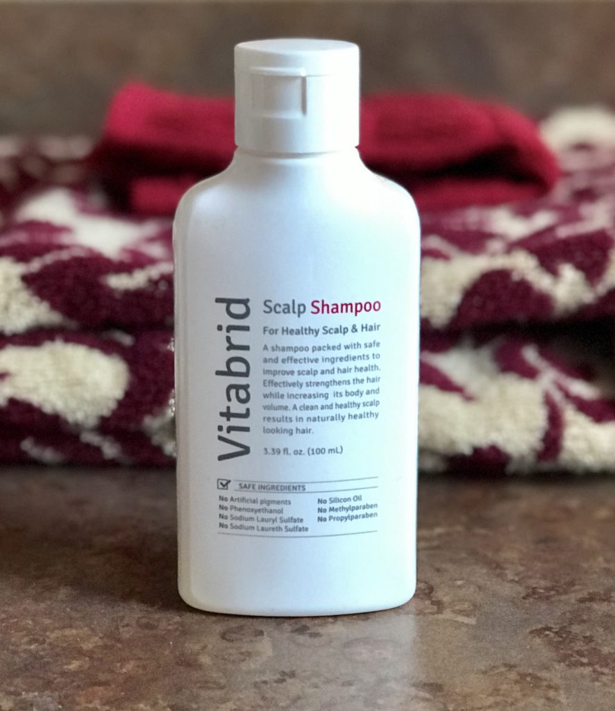 Vitabrid Scalp Shampoo bottle that I used up in February 2019, neversaydiebeauty.com