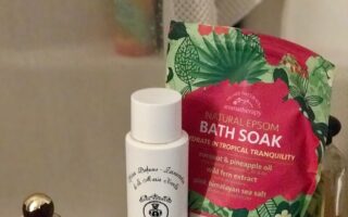 bath products from Santa Maria Novella and Village Naturals Aromatherapy Epsom Bath Soak Fiji, neversaydiebeauty.com