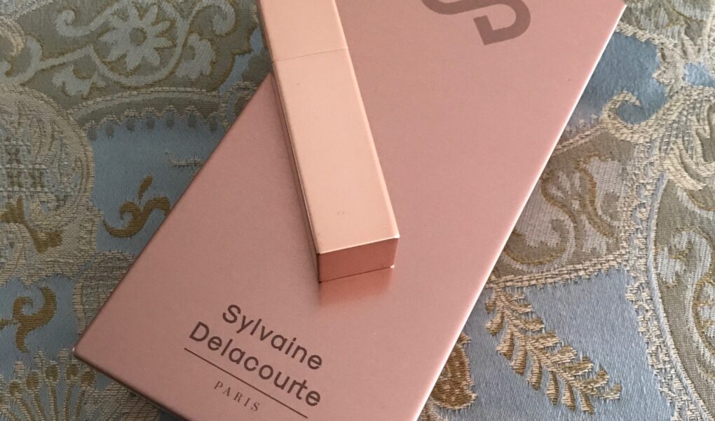 Sylvaine Delacourte Paris copper metal presentation box and purse spray, neversaydiebeauty.com