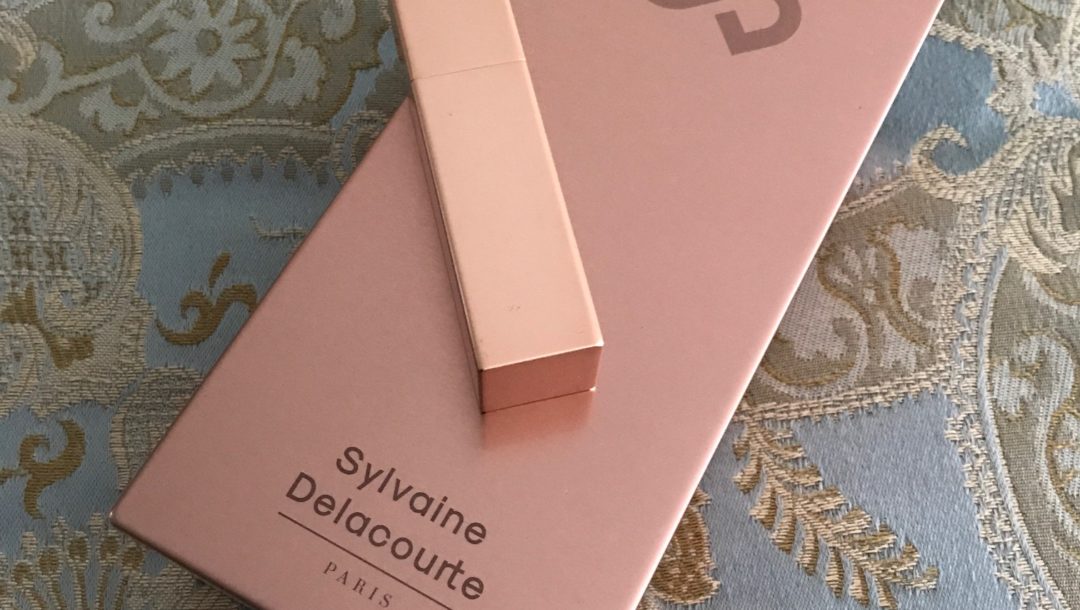 Sylvaine Delacourte Paris copper metal presentation box and purse spray, neversaydiebeauty.com