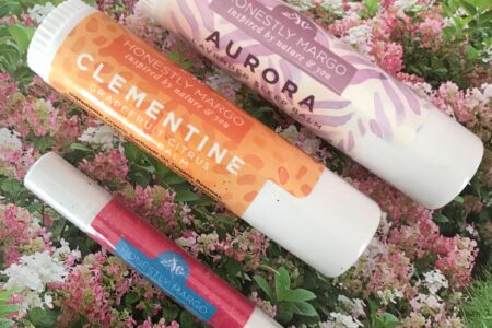 3 tubes of Honestly Margo lip and body balm, neversaydiebeauty.com