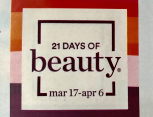Ulta 21 Days of Beauty logo for Spring 2019, neversaydiebeauty.com