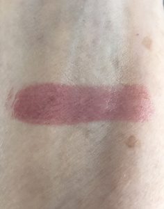 arm swatch of Physicians Formula Butter Lipstick in shade Mauvin' in Brazil, neversaydiebeauty.com